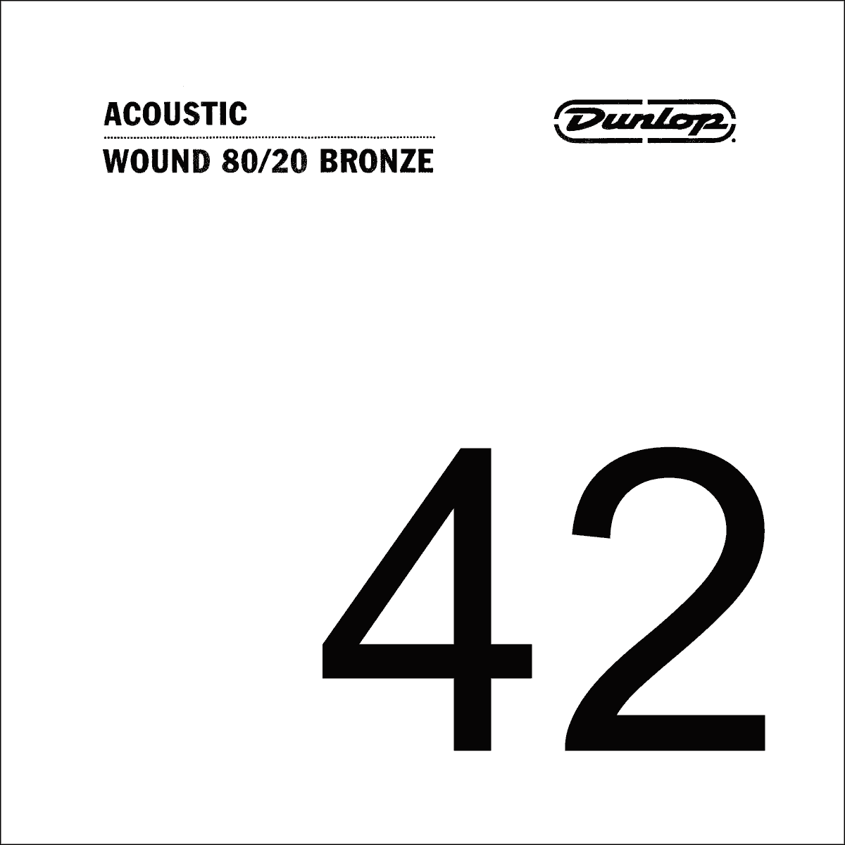 Dunlop 80/20 Bronze Losse Akoestische Gitaarsnaar .042