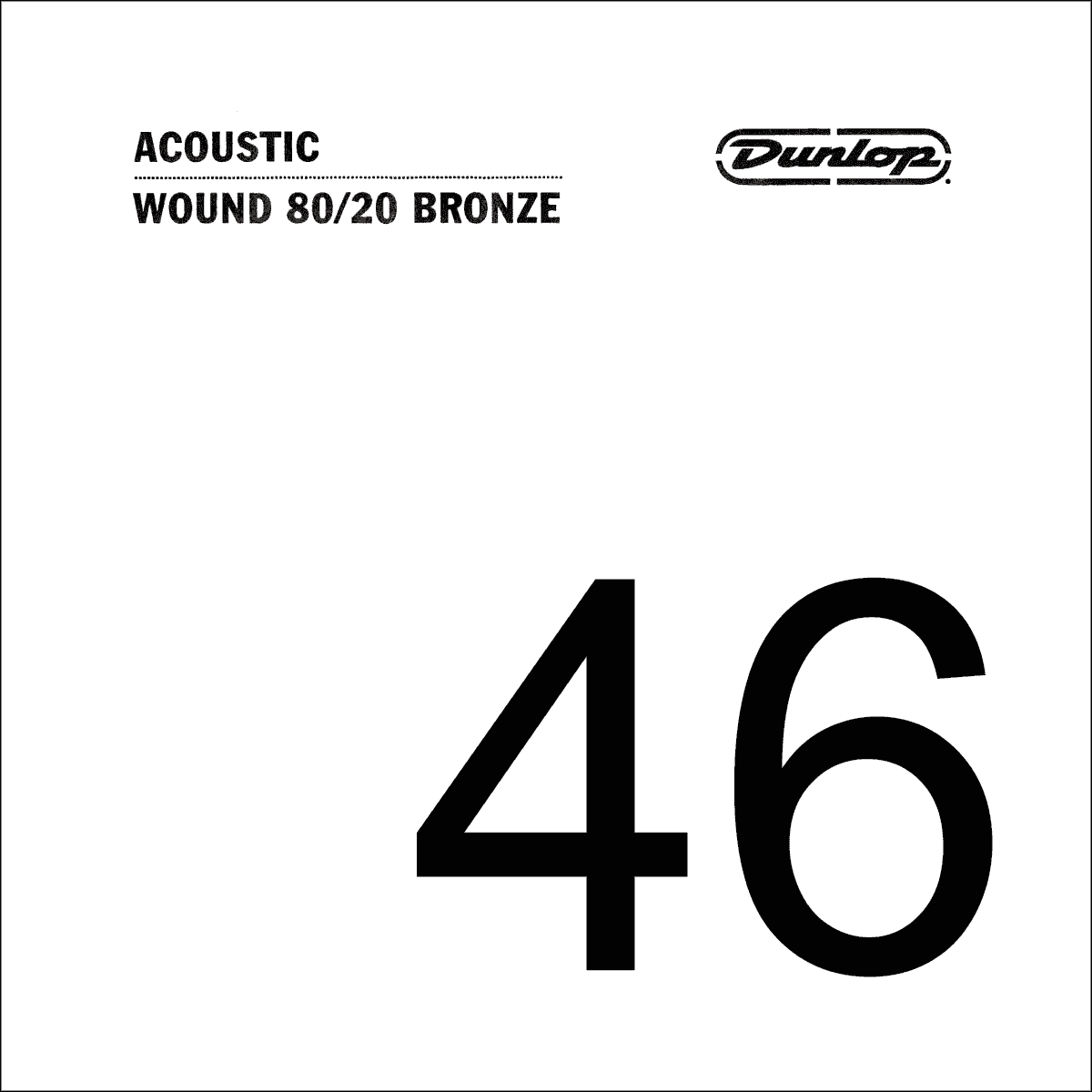 Dunlop 80/20 Bronze Losse Akoestische Gitaarsnaar .046