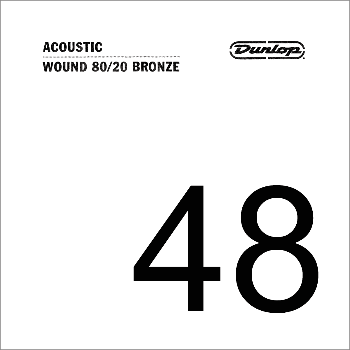 Dunlop 80/20 Bronze Losse Akoestische Gitaarsnaar .048