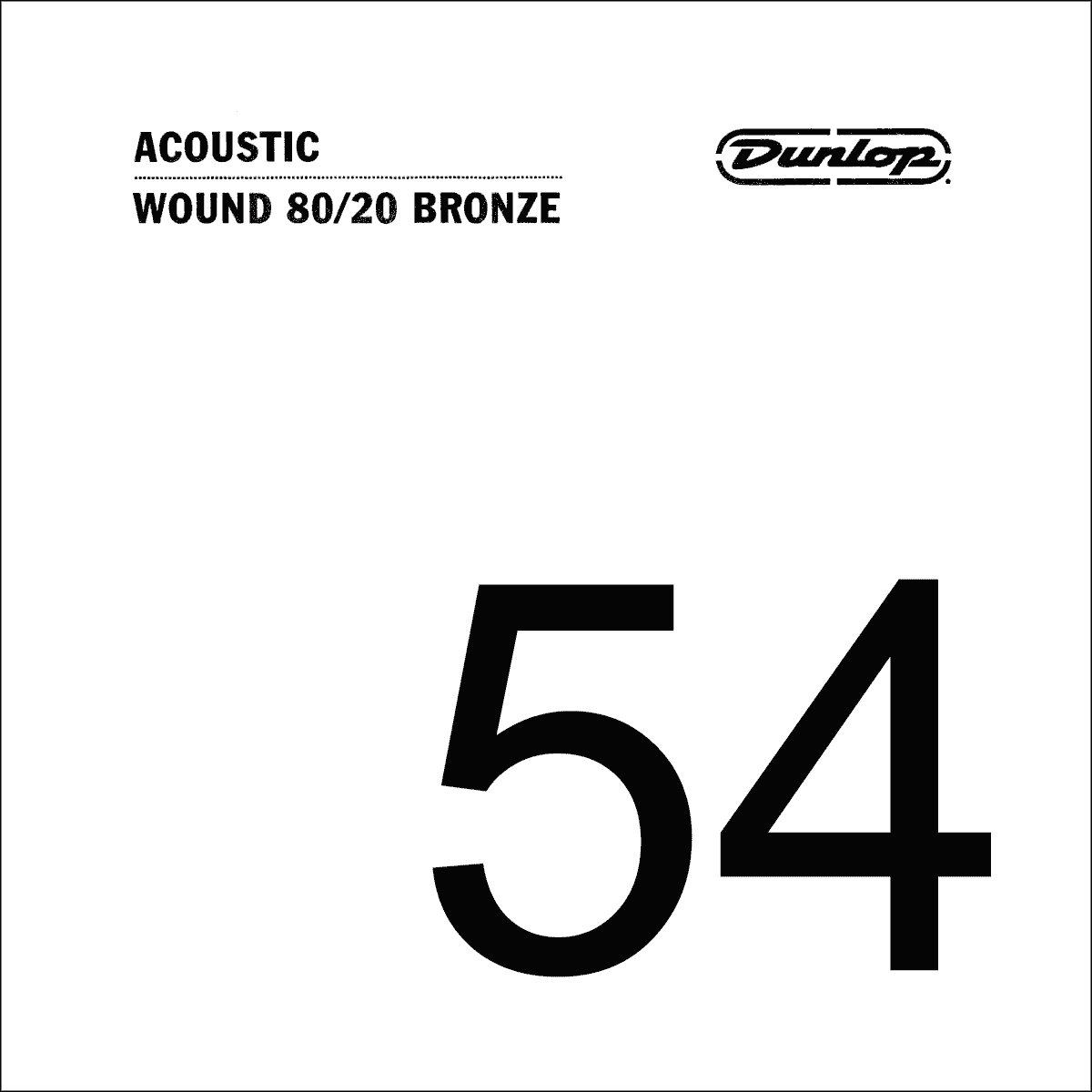 Dunlop 80/20 Bronze Losse Akoestische Gitaarsnaar .054