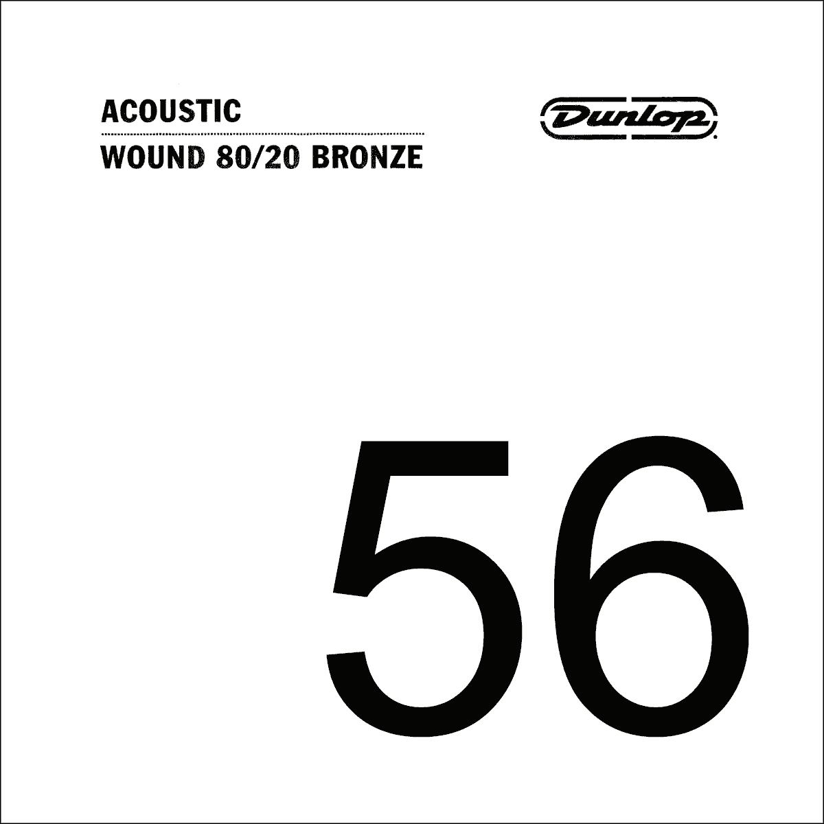 Dunlop 80/20 Bronze Losse Akoestische Gitaarsnaar .056