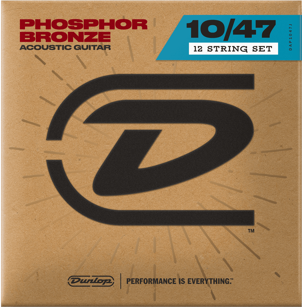 Dunlop Phosphor Bronze Losse Akoestische Gitaarsnaar 10-47