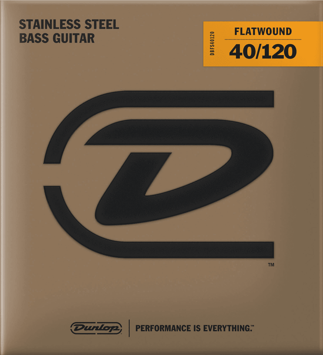 Dunlop Flatwound Basgitaarsnaren Long Scale 40-120
