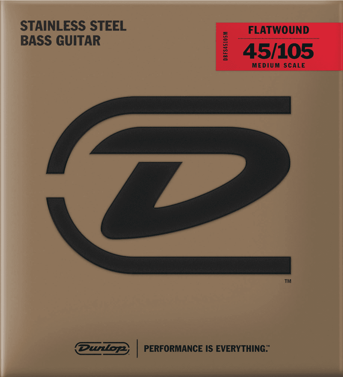 Dunlop Flatwound Basgitaarsnaren Short Scale 45-65-85-105