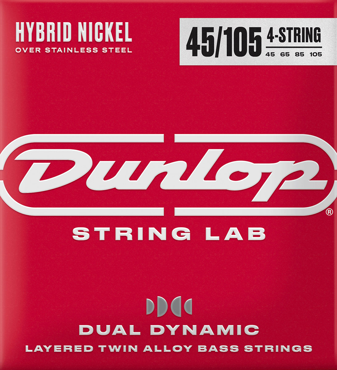 Dunlop Hybrid Nickel Basgitaarsnaren 45-105