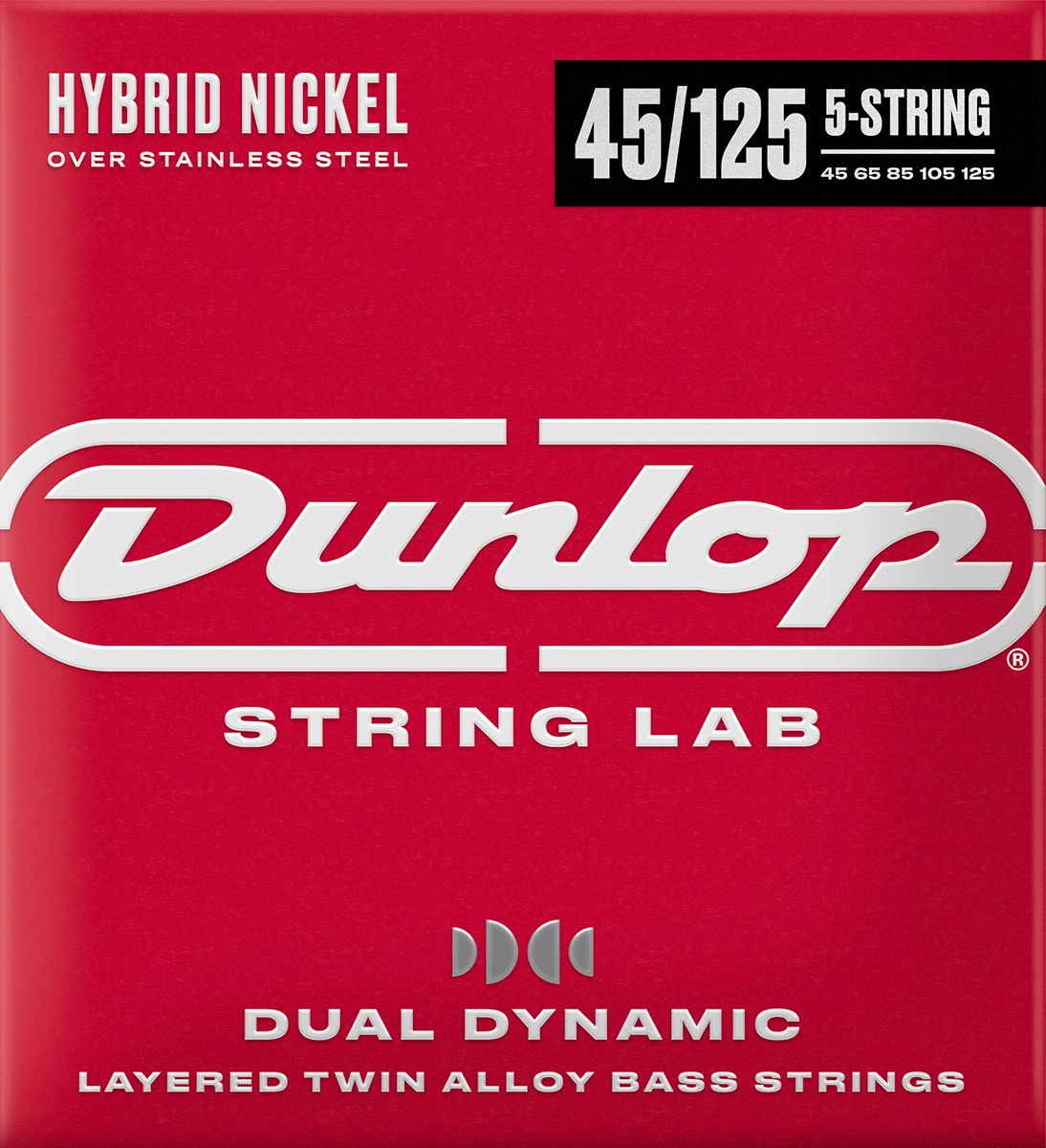 Dunlop Hybrid Nickel Basgitaarsnaren 45-125