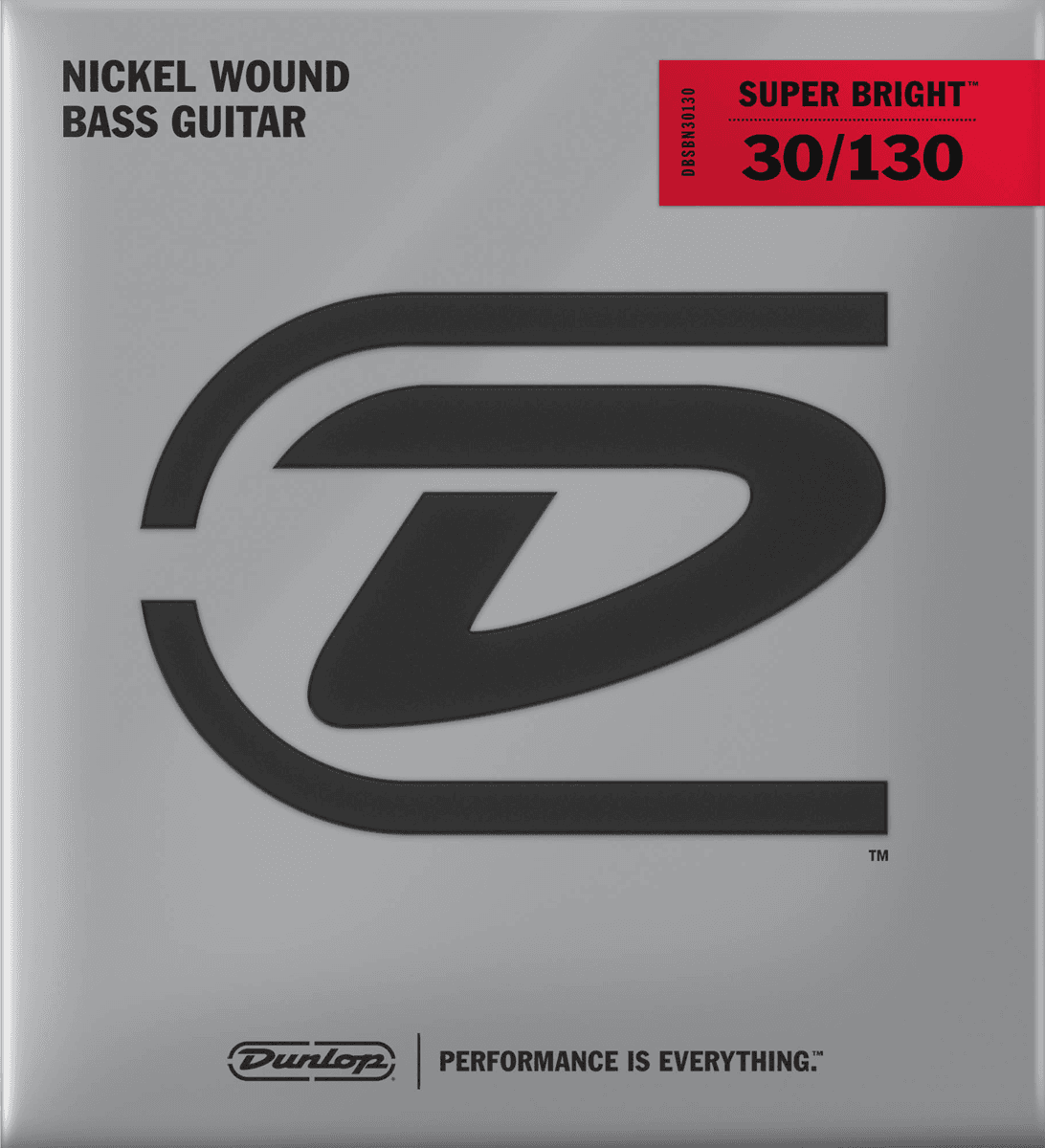 Dunlop Super Bright Nickel Wound Basgitaarsnaren Long Scale 30-130