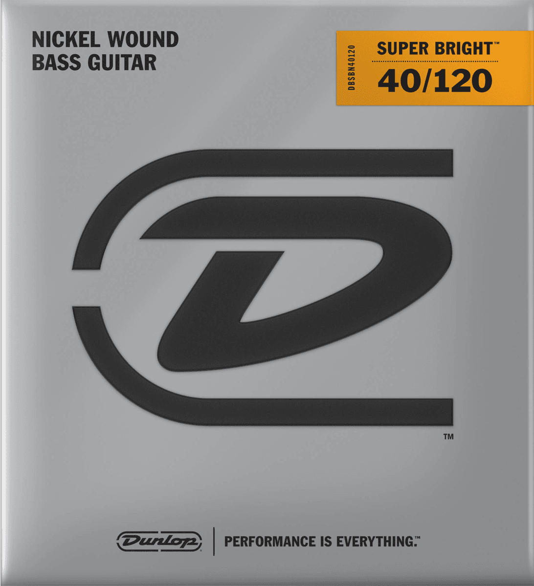 Dunlop Super Bright Nickel Wound Basgitaarsnaren Long Scale 40-120