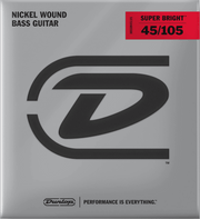 Dunlop Super Bright Nickel Wound Basgitaarsnaren Short Scale 45-105