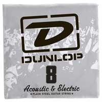 Dunlop Plain Steel Losse Elektrische Gitaarsnaar .008