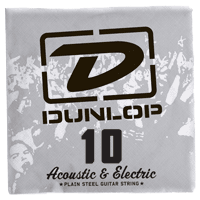 Dunlop Plain Steel Losse Elektrische Gitaarsnaar .010