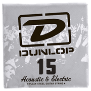 Dunlop Plain Steel Losse Elektrische Gitaarsnaar .015