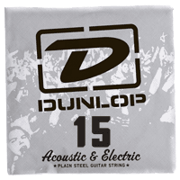 Dunlop Plain Steel Losse Elektrische Gitaarsnaar .015