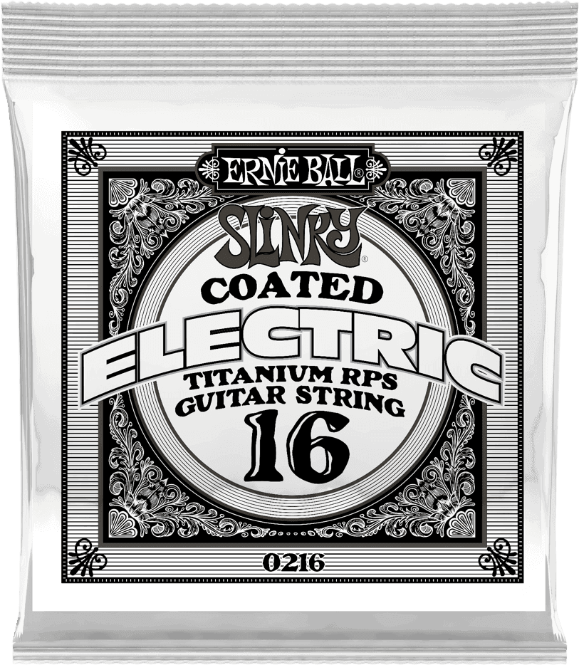 Ernie Ball Slinky RPS Coated Elektrische Gitaarsnaar Plain Steel Verstevigd 016 6-pack