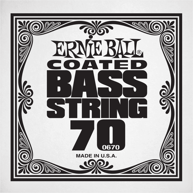 Ernie Ball Slinky Coated Bass Basgitaarsnaar Nickel Wound 070