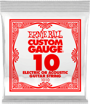 Ernie Ball Slinky Nickel Wound Elektrische Gitaarsnaar Plain Steel 010 6-pack