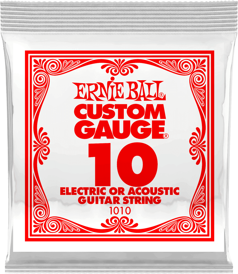 Ernie Ball Slinky Nickel Wound Elektrische Gitaarsnaar Plain Steel 010 6-pack