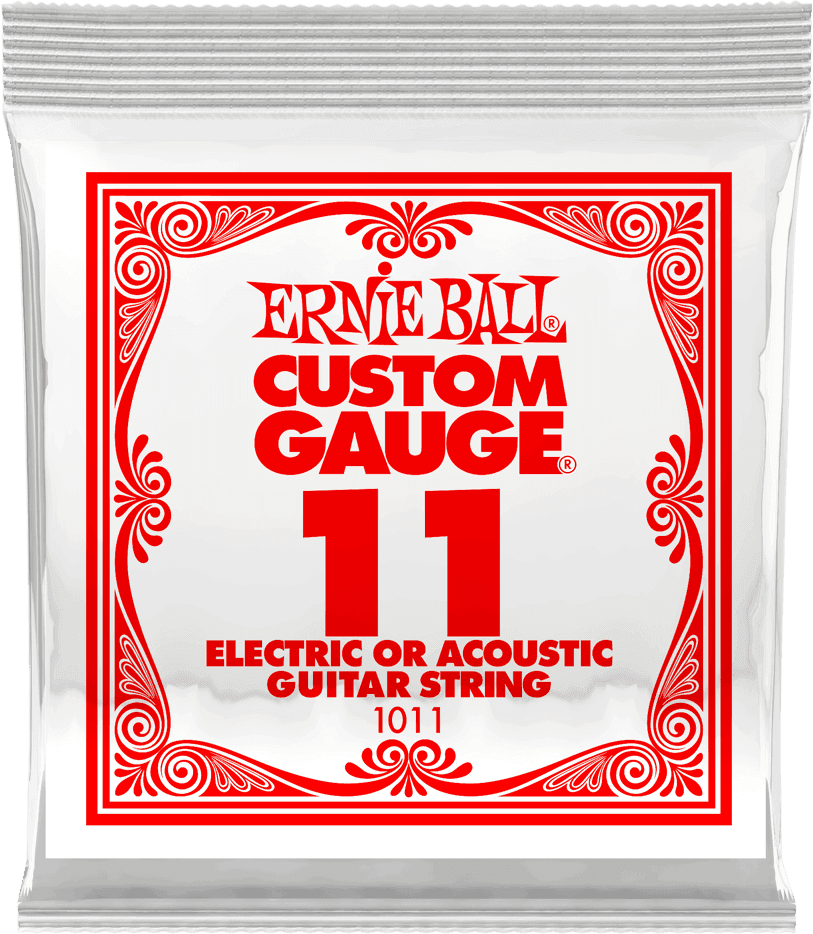 Ernie Ball Slinky Nickel Wound Elektrische Gitaarsnaar Plain Steel 011 6-pack