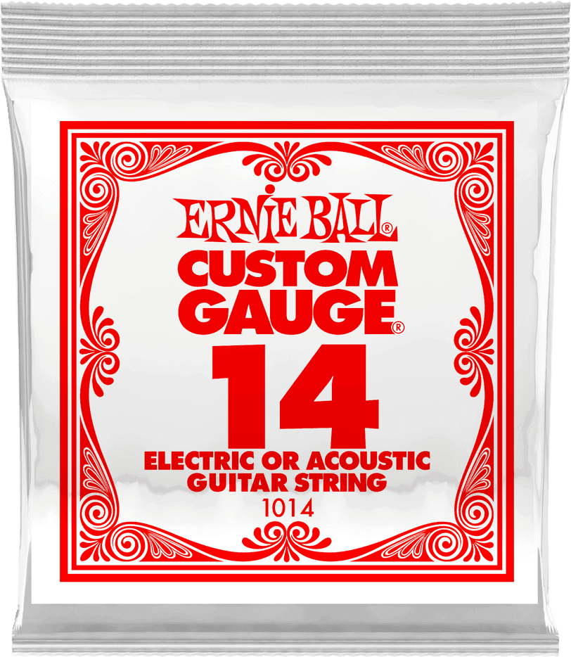 Ernie Ball Slinky Nickel Wound Elektrische Gitaarsnaar Plain Steel 014 6-pack