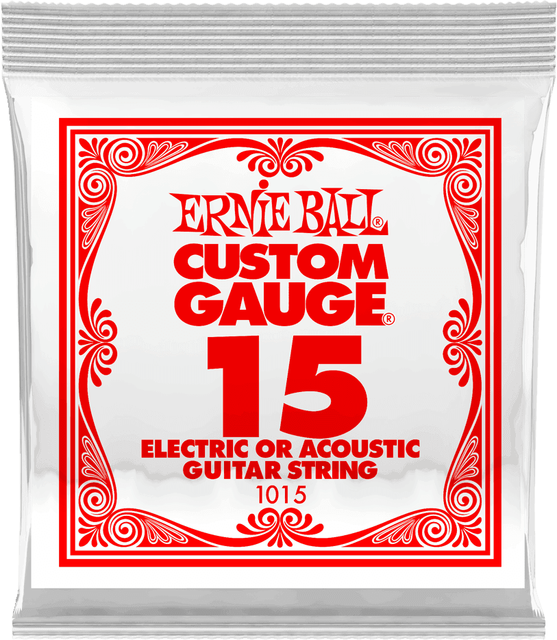 Ernie Ball Slinky Nickel Wound Elektrische Gitaarsnaar Plain Steel 015 6-pack