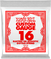 Ernie Ball Slinky Nickel Wound Elektrische Gitaarsnaar Plain Steel 016 6-pack