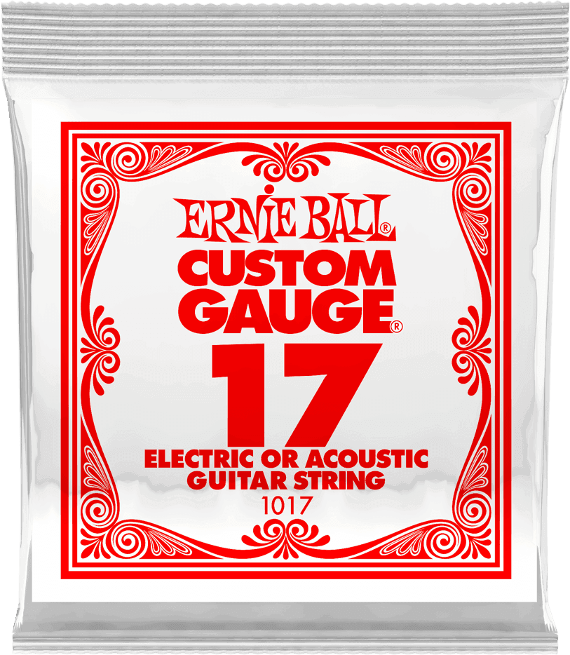 Ernie Ball Slinky Nickel Wound Elektrische Gitaarsnaar Plain Steel 017 6-pack