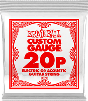 Ernie Ball Slinky Nickel Wound Elektrische Gitaarsnaar Plain Steel 020 6-pack