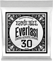 Ernie Ball Everlast Coated Phosphor Bronze Akoestische Gitaarsnaar Roundwound 030 6-pack