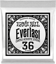 Ernie Ball Everlast Coated Phosphor Bronze Akoestische Gitaarsnaar Roundwound 036 6-pack
