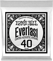 Ernie Ball Everlast Coated Phosphor Bronze Akoestische Gitaarsnaar Roundwound 040 6-pack