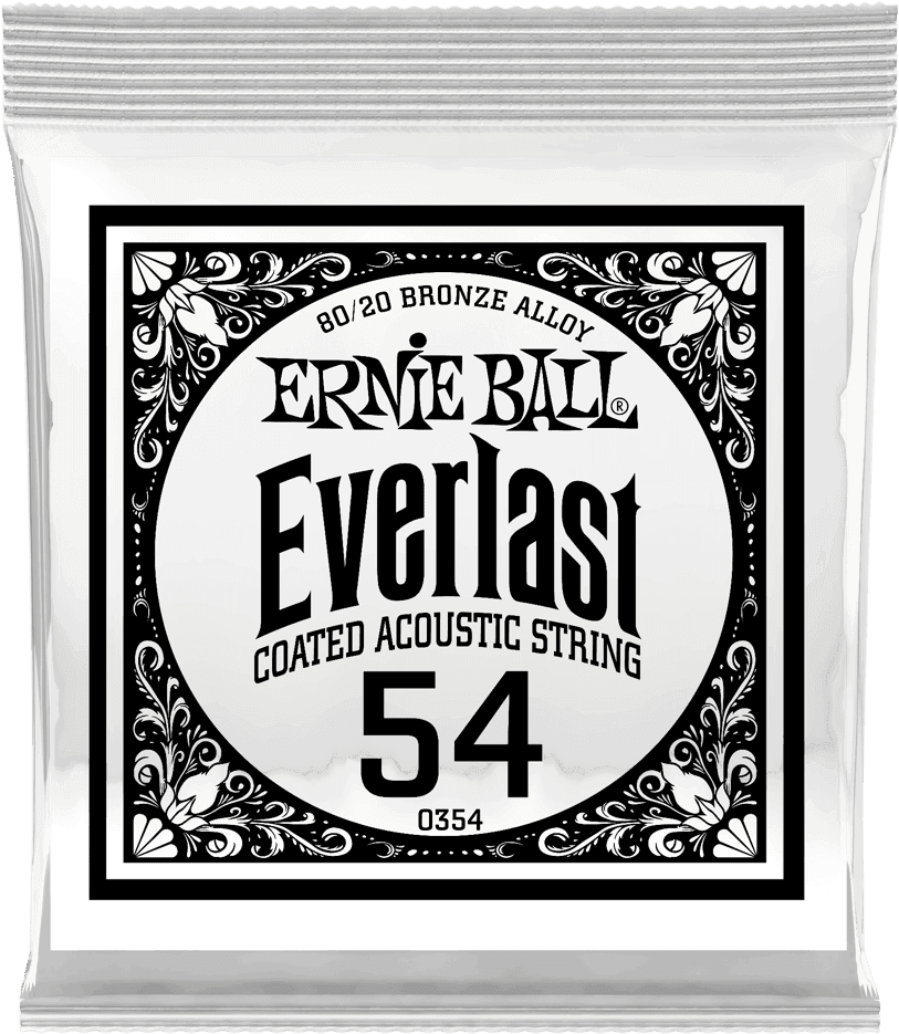 Ernie Ball Everlast Coated 80/20 Akoestische Gitaarsnaar Roundwound 054 6-pack