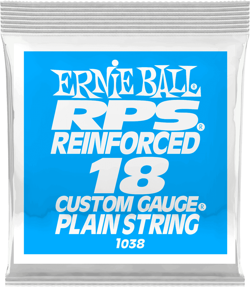 Ernie Ball Slinky RPS Nickel Wound Elektrische Gitaarsnaar Plain Steel Verstevigd 018 6-pack