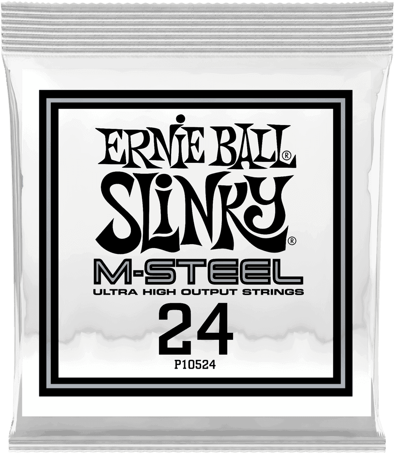 Ernie Ball Slinky M-Steel Elektrische Gitaarsnaar Roundwound 024 6-pack