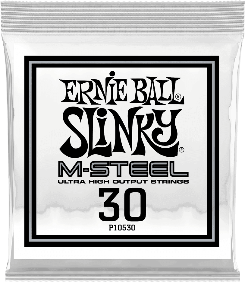 Ernie Ball Slinky M-Steel Elektrische Gitaarsnaar Roundwound 030 6-pack