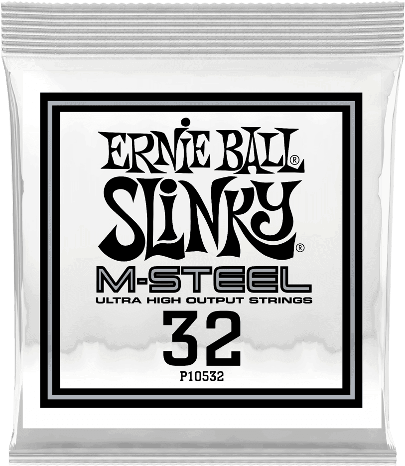 Ernie Ball Slinky M-Steel Elektrische Gitaarsnaar Roundwound 032 6-pack