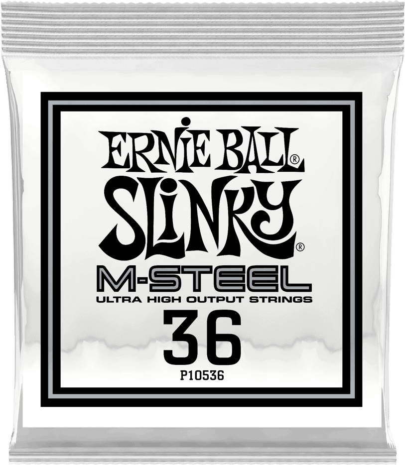 Ernie Ball Slinky M-Steel Elektrische Gitaarsnaar Roundwound 036 6-pack