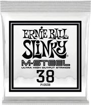 Ernie Ball Slinky M-Steel Elektrische Gitaarsnaar Roundwound 038 6-pack