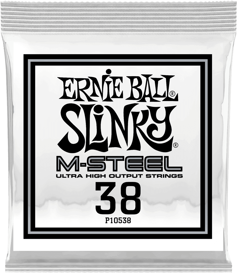 Ernie Ball Slinky M-Steel Elektrische Gitaarsnaar Roundwound 038 6-pack