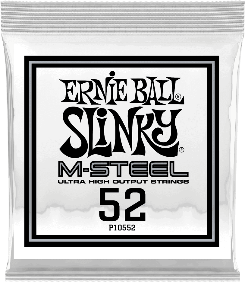 Ernie Ball Slinky M-Steel Elektrische Gitaarsnaar Roundwound 052 6-pack