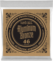 Ernie Ball Aluminium Bronze Akoestische Gitaarsnaar Roundwound 046 6-pack