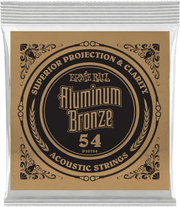 Ernie Ball Aluminium Bronze Akoestische Gitaarsnaar Roundwound 054 6-pack
