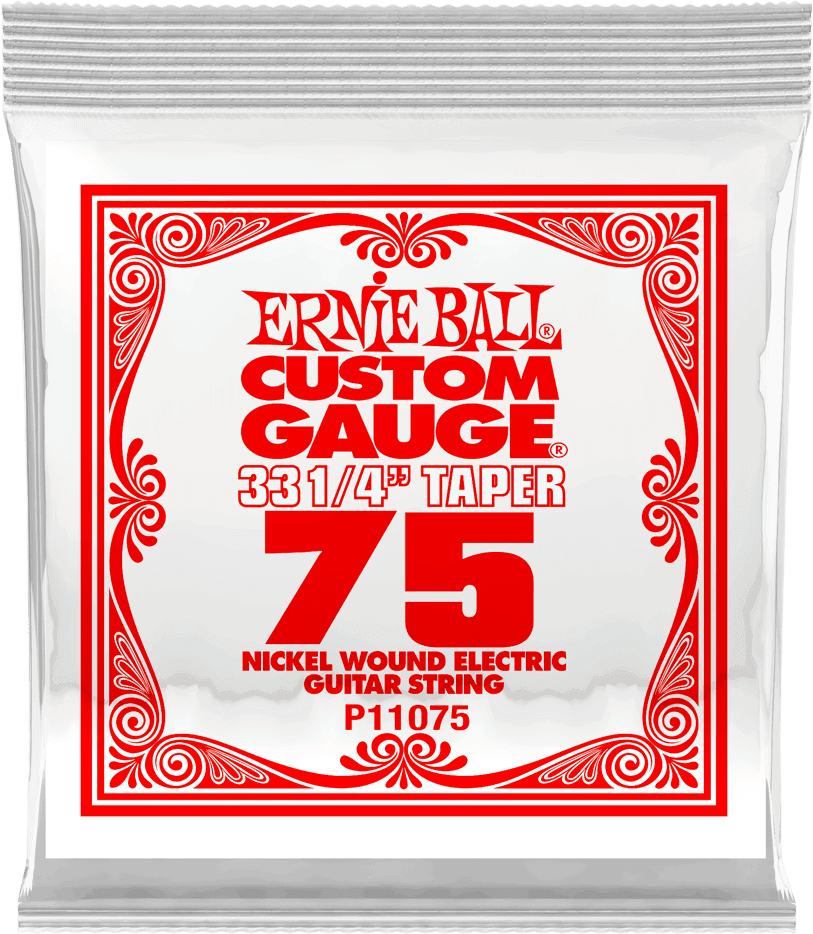 Ernie Ball Slinky Nickel Wound Elektrische Gitaarsnaar Round Wound Long Scale 075 3-pack