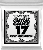 Ernie Ball Stainless Steel Folksnaar Loop-end Plain Steel 017 6-pack