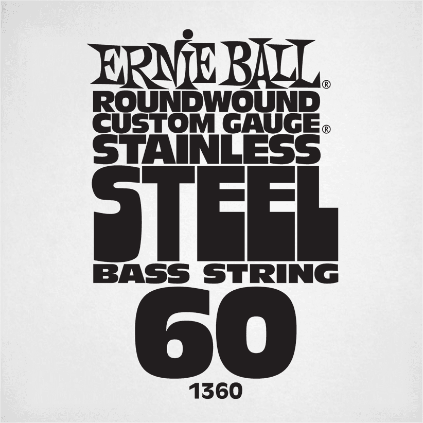 Ernie Ball Slinky Stainless Steel Bass Basgitaarsnaar Wound 060