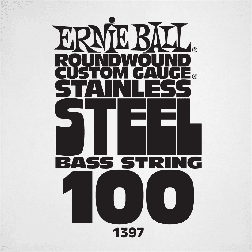 Ernie Ball Slinky Stainless Steel Bass Basgitaarsnaar Wound 100