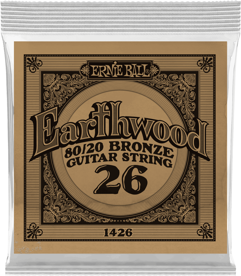 Ernie Ball Earthwood 80/20 Bronze Akoestische Gitaarsnaar Wound Bronze 026 6-pack