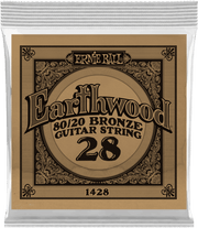 Ernie Ball Earthwood 80/20 Bronze Akoestische Gitaarsnaar Wound Bronze 028 6-pack