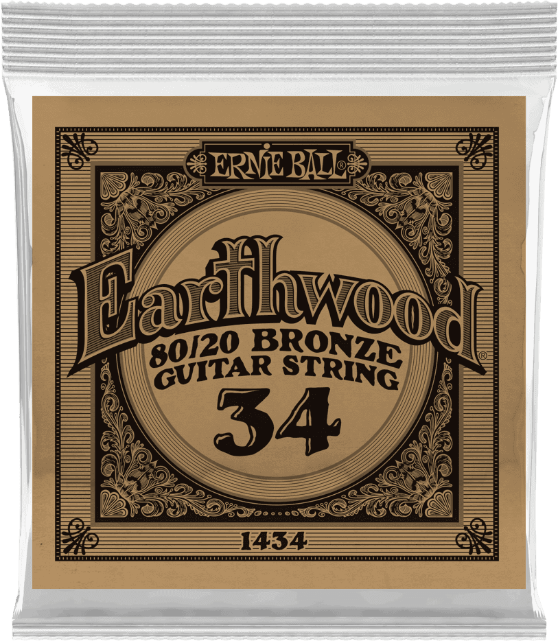 Ernie Ball Earthwood 80/20 Bronze Akoestische Gitaarsnaar Wound Bronze 034 6-pack