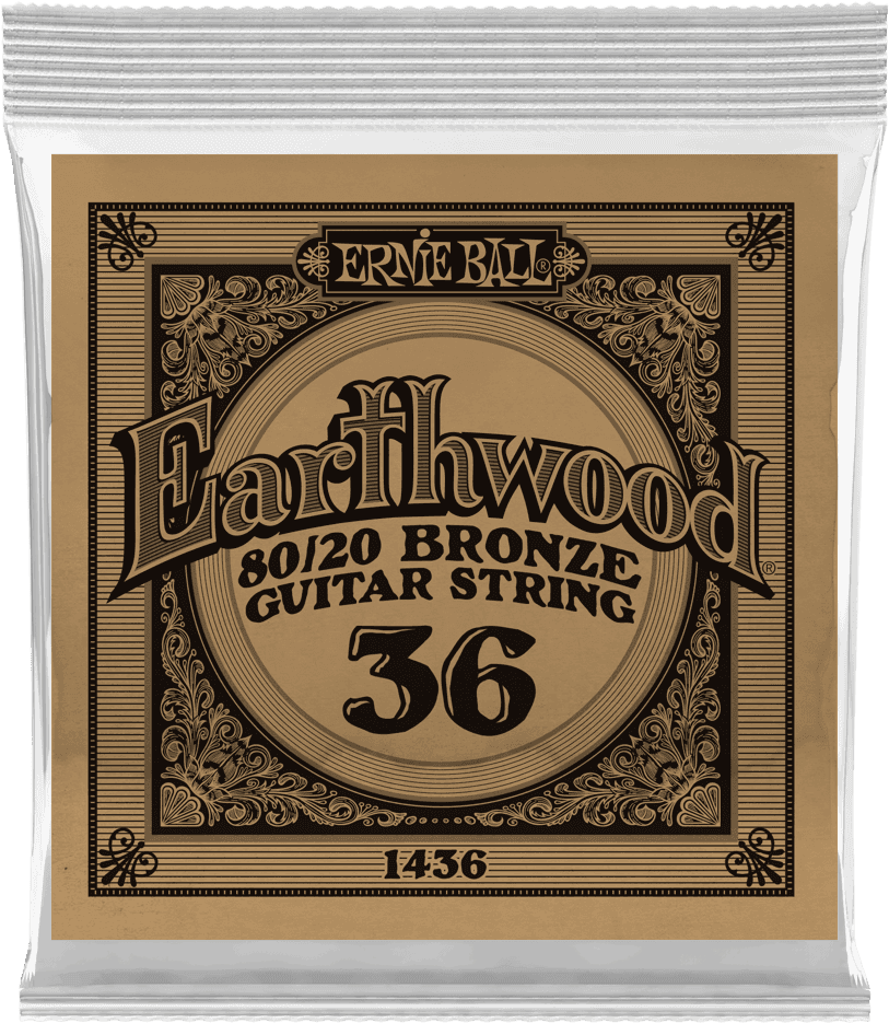 Ernie Ball Earthwood 80/20 Bronze Akoestische Gitaarsnaar Wound Bronze 036 6-pack