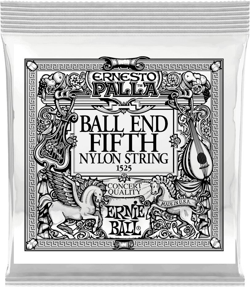 Ernie Ball Ernesto Palla Nylon Klassieke Gitaarsnaar 5E Gold Plated Steel Ball-end 6-pack